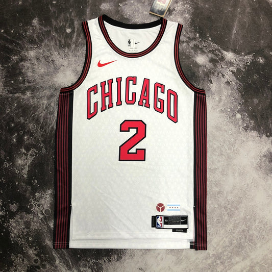 Chicago Bulls City Edition White #2 BALL NBA Season Jerseys 2023