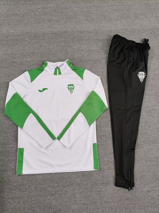 Cordoba Training Tracksuit White Football Jersey 2025/2026