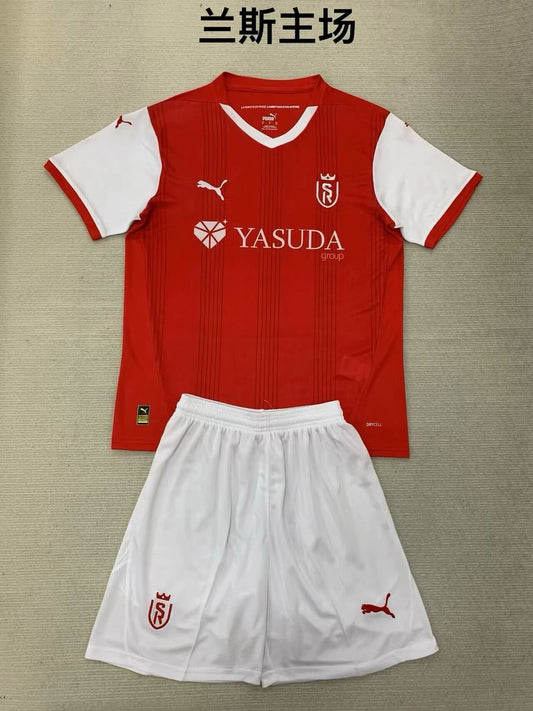 Stade De Reims Home Kids Football Jersey 2024/2025