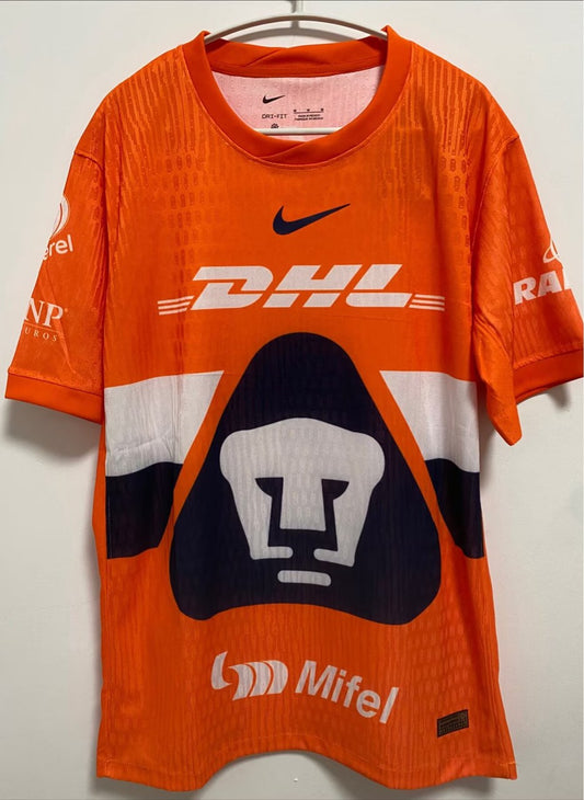 Pumas Goalkeeper Player Orange Football Jersey 2025/2026
