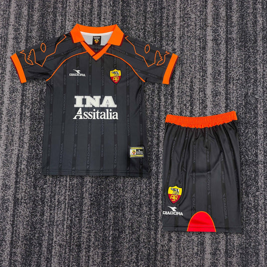 Retro Roma Away Kids Football Jersey 1999/2000
