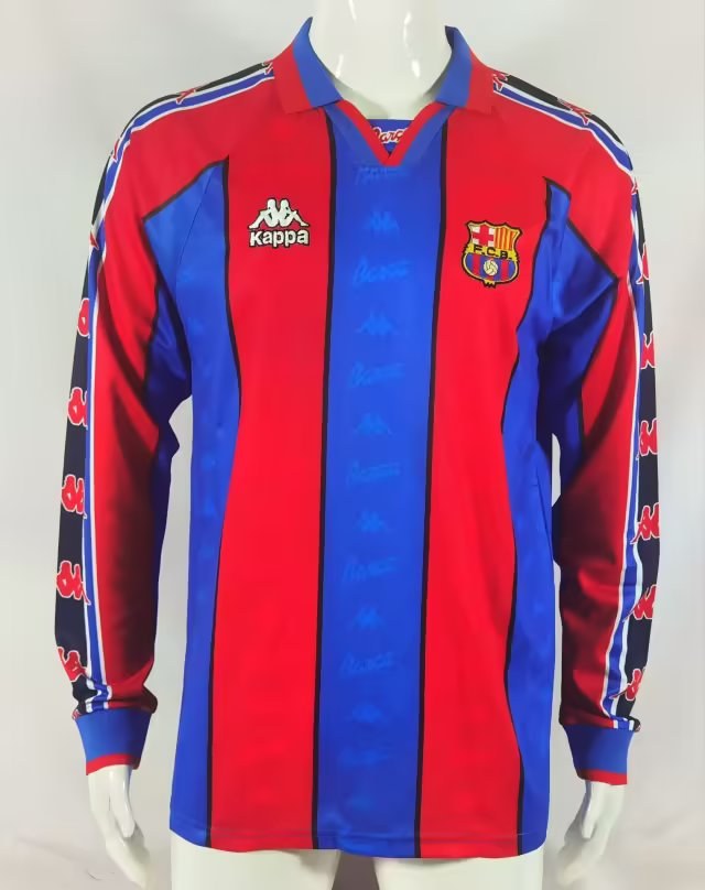 Retro Barcelona Stadium Long Sleeve Football Jersey 1995/1997
