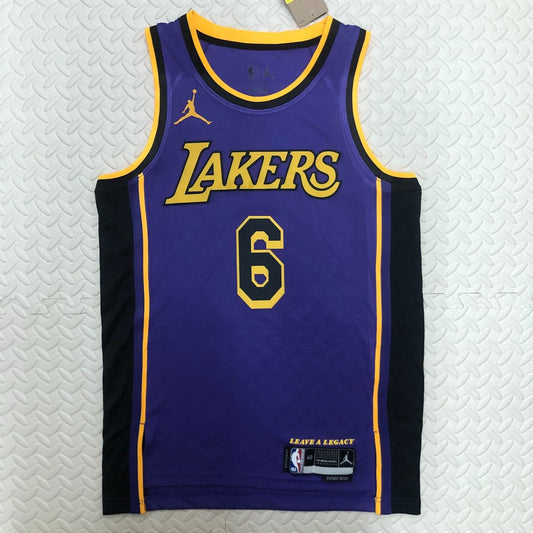 Los Angeles Lakers Jordan Prople #6 James Round Neck NBA Season Jerseys 2023