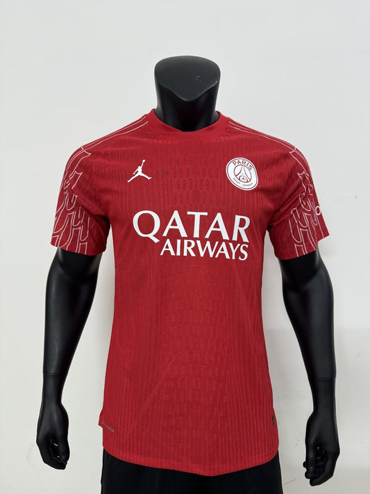 PSG Paris Third Away Red Special Edition Player Football Jersey 2024/2025