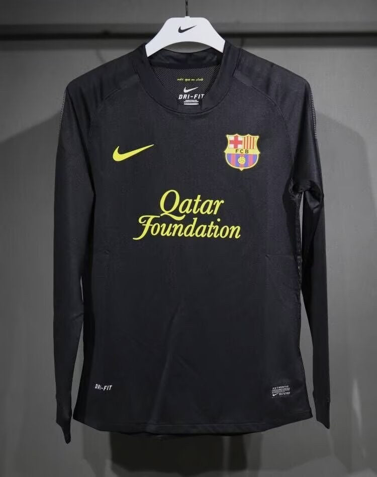 Retro Barcelona Long Away Player Football Jersey 2011/2012