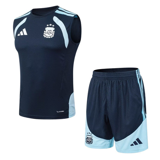Argentina Vest Training Player With Pants Sets Football Jersey 2026/2027