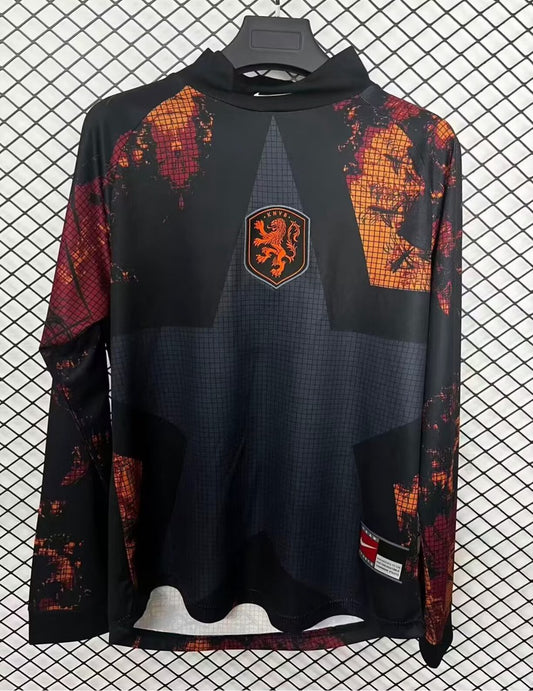 Netherlands Goalkeeper Long Sleeve Fans Football Jersey 2026/2027