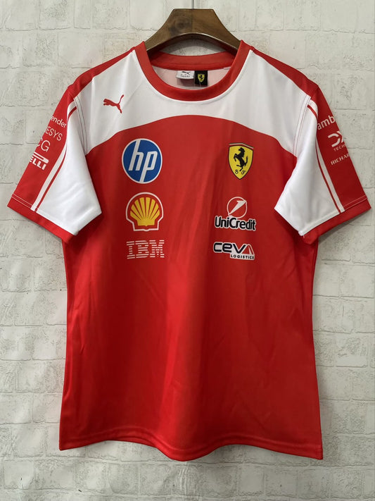 F1 Ferrari Red Short Sleeve Racing Suit 2026