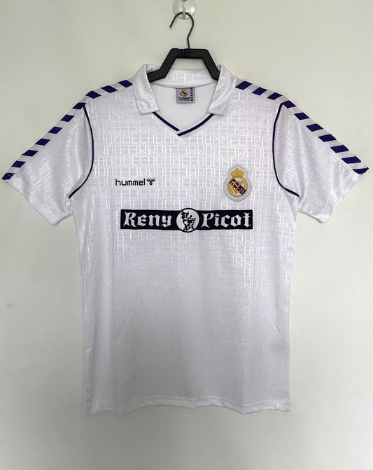 Retro Real Madrid Home Football Jersey 1988/1990