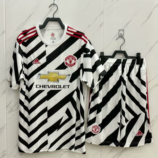 Retro Manchester United Kits Suit Third Away Fans Football Jersey 2020/2021