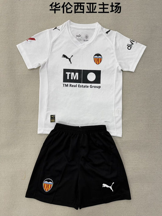 Valencia Home Kids Football Jersey 2025/2026 (Kids And Man )