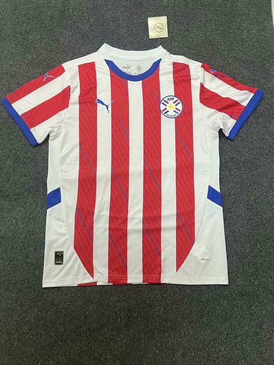 Paraguay Home Fans Football Jersey 2024/2025