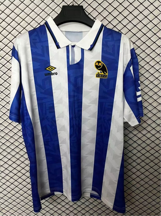 Retro Sheffield Wednesday Home Fans Football Jersey 1991