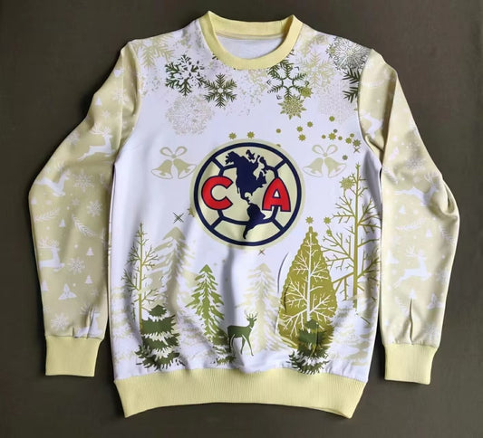 America Christmas Hoodie White Yellow Jacket Tracksuit 2025/2026