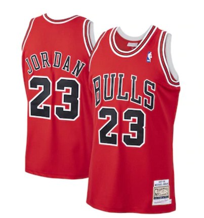 NBA Mitchell & Ness Bull 23 Red
