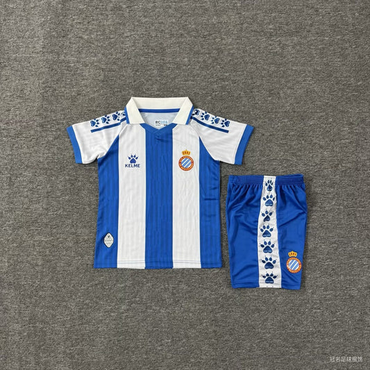 Espanyol Home Kids Fans Football Jersey 2025/2026