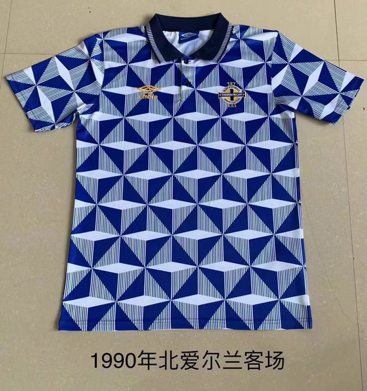 Retro Northern Ireland Away Football Jersey 1990