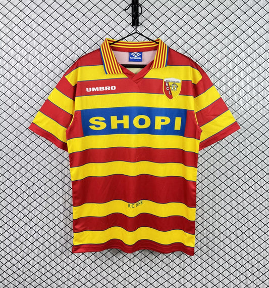 Retro RC Lens Home Fans Football Jersey 1996/1997