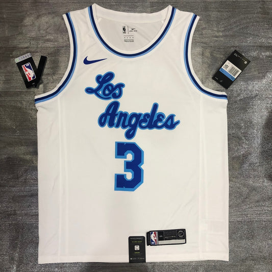 Los Angeles Lakers White Latin Night #3 DAVIS Round Neck NBA Jerseys