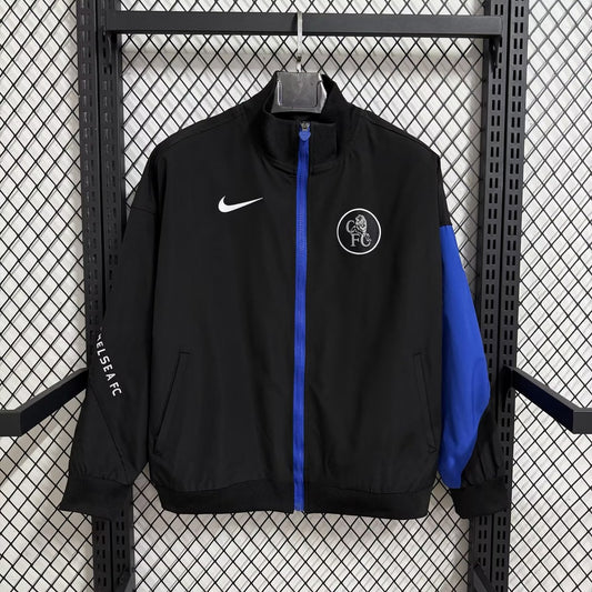 Chelsea Windbreaker Black Football Jersey 2025/2026