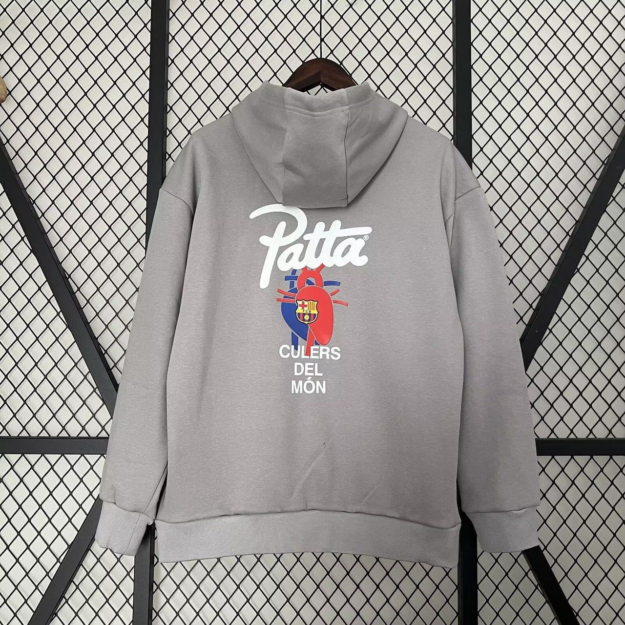 Barcelona Hoodie Grey Jacket Tracksuit Football Jersey 2025/2026