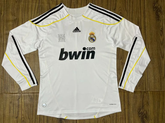 Retro Real Madrid Long Home Football Jersey 2009/2010