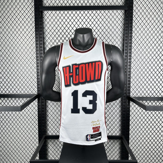 Houston Rockets City Edition White #13 HARDEN NBA Season Jerseys 2025