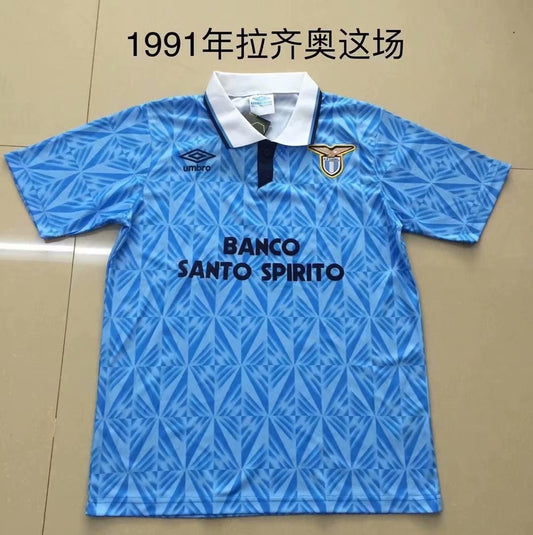 Retro Lazio Home Football Jersey 1991