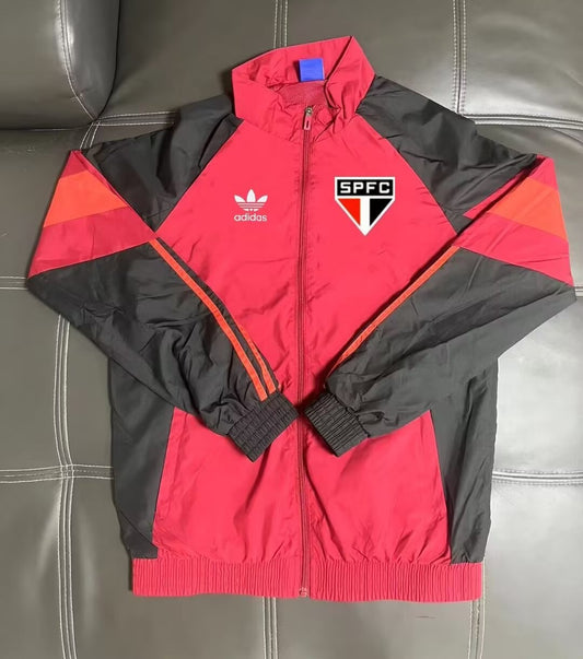 Sao Paulo Windbreaker Red Football Jersey 2025/2026