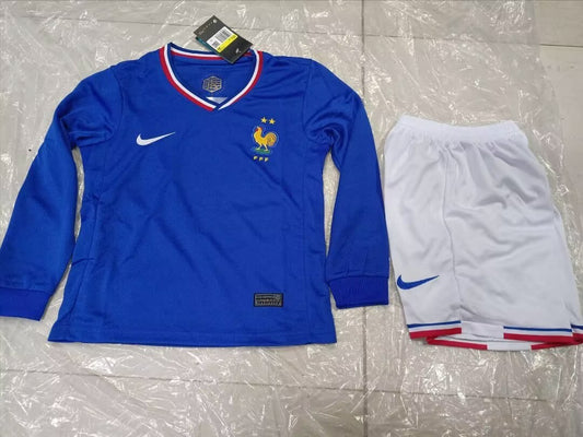 France Home Long Sleeve Kids 2024/2025