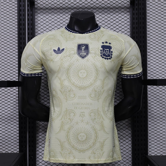 Argentina Special Edition Player Yellow Football Jersey 2026/2027