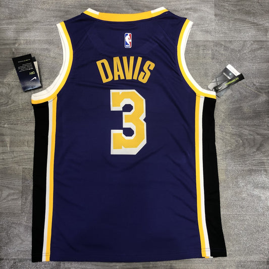 NBA Lakers Crew Neck Vintage Purple 3 Davis With Chip