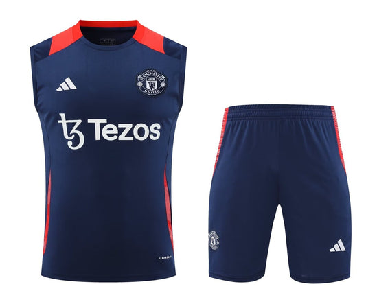 Manchester United Training Clothing Vest Set Football Jersey 2024/2025