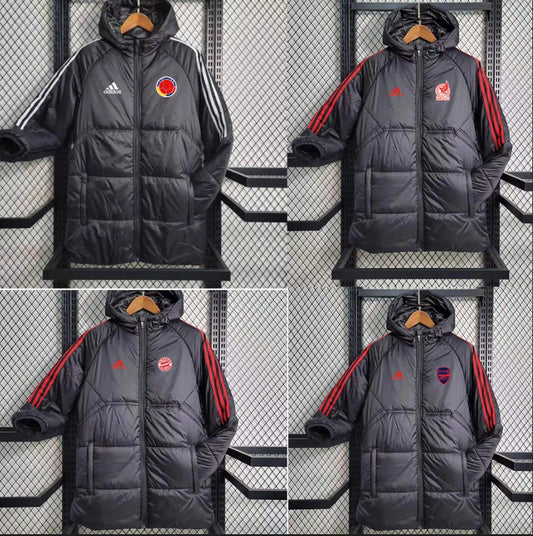 Real Madrid Arsenal Flamengo Colombia River Mexico Bayern Munich Germany Japan Liverpool All Team Customized Cotton-padded Clothes Jacket 2025/2026
