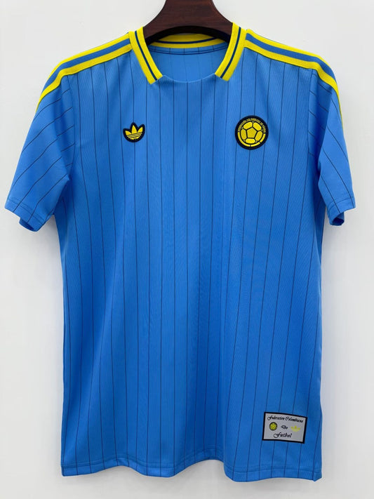 Colombia T-shirt Retro Leisure Blue Football Jersey 2026/2027