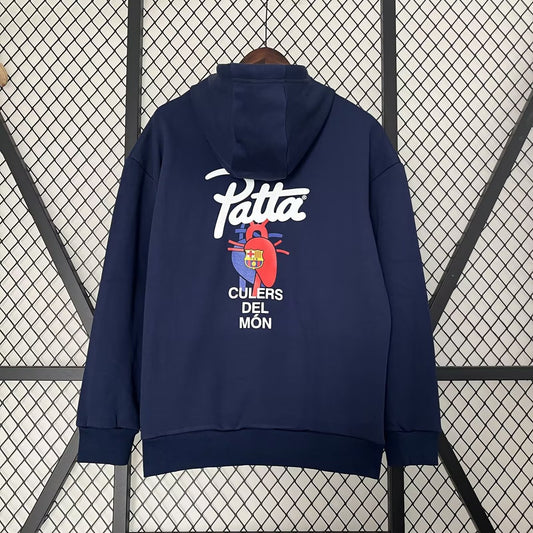 Barcelona Hoodie Blue Jacket Tracksuit Football Jersey 2025/2026