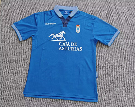 Retro Real Oviedo Home Fans Football Jersey 1996/1997