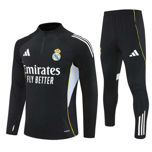 Real Madrid Training Tracksuit Black (Kids And Man ) 2025/2026