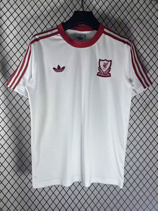 Liverpool T-shirt Retro Leisure White Football Jersey 2026/2027