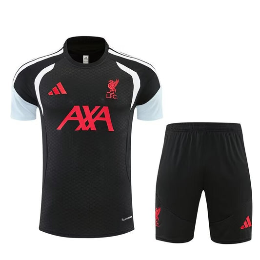 Liverpool Training Fans Kits Black Football Jersey 2025/2026 (Kids And Man ) (16-2XL)