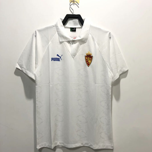 Retro Real Zaragoza Home Fans Football Jersey 1995