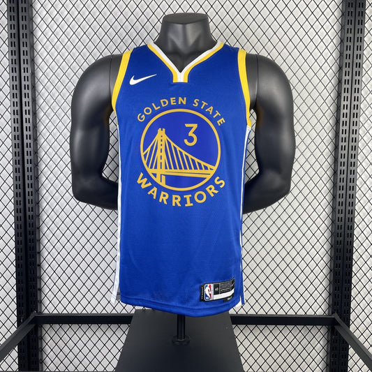 Golden State Warriors V-neck Blue #3 POOLE NBA Season Jerseys 2023