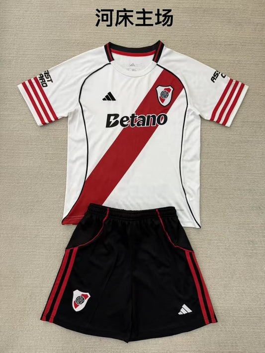 River Plate Home Kids Football Jersey 2025/2026