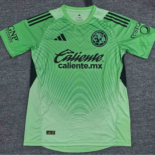 Club America Goalkeeper Player Green Football Jersey 2025/2026