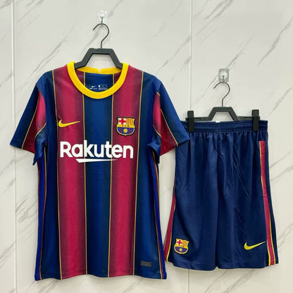 Retro Barcelona Home Kits Suit Fans Football Jersey 2020/2021