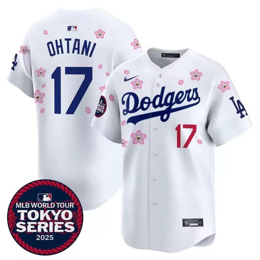 MLB Los Angeles Dodgers Petal White Baseball Jerseys 2025