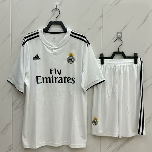 Retro Real Madrid Home Kits Suit Football Jersey 2018/2019