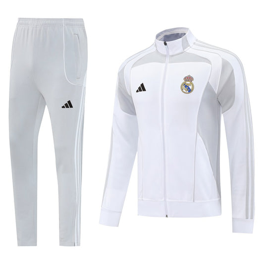 Real Madrid White Jacket Tracksuit 2025/2026
