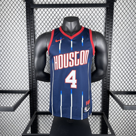 Houston Rockets City Edition Blue #4 GREEN NBA Season Jerseys 2023