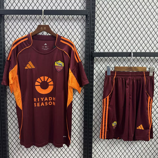 Roma Home With Pants Sets Fans Football Jersey 2025/2026